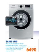 Samsung 7Kg Metallic Front Load Washing Machine WW70J4263GSF