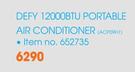 Defy 12000 BTU Portable Air Conditioner ACP09H1