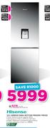 Hisense 323Ltr Mirror Finish Bottom Freezer/Fridge