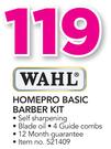 Wahl Homepro Basic Barber Kit