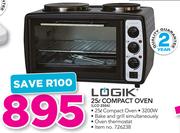Logik 25Ltr Compact Oven LCO250A