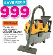 Bennett Read Tough 15 Wet And Dry Vacuum Cleaner