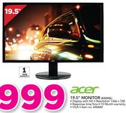 Acer 19.5" Monitor K202HQL