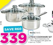 Mainstay 6 Piece Cookware Set