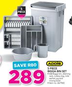 Addis 5 Piece Bigga Bin Set