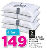 Sheraton 2 Pack Hollow Fibre Pillows-For 4