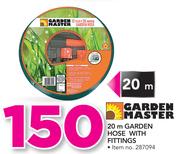 Garden Master 20m Garden Hose With Fittings