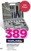 Topline 105 Piece Tool Kit With Carry Case