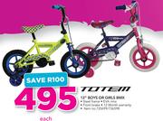 Totem 12" Biys Or Girls BMX-Each
