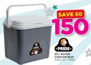 Pride 25Ltr Silver Cooler Box