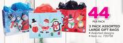 3 Pack Assorted Large Gift Bags-Per Pack