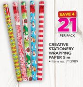 Creative Stationary Wrapping Paper 5m-Per pack