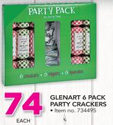 1Glenart 6 Pack Party Crackers-Each