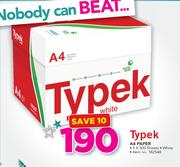 Typek A4 White paper(5 x 500 Sheets)