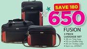 Fusion 3 Piece Luggage Set