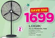Logik 75cm Pedestal Fan