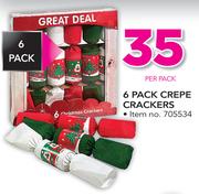 6 Pack Crepe Crackers-Per Pack