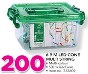 69M LED Cone Multi String With 50cm Lead Wire