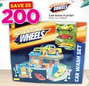 Adventure Wheels Car Wash PlaySet