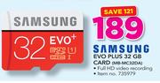 Samsung Evo Plus 32GB Card MB-MC32DA