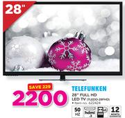 Telefunken 28" FHD LED TV TLEDD-28FHD