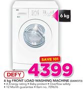 Defy 6Kg Front Load Washing Machine DAW373