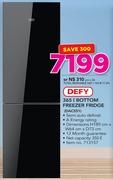 Defy 365Ltr Bottom Freezer Fridge DAC551