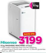 Hisense 8Kg Washing Machine WTS802