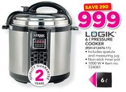 Logik 6Ltr Pressure Cooker RSH-012476-11