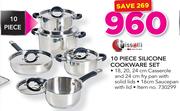 Tissolli 10 Piece Silicone Cookware Set