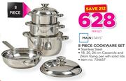 Mainstays 8 Piece Cookware Set-Per Set