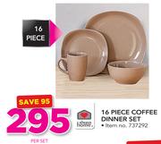 Always Home 16 Piece Coffee Dinner Set-Per Set