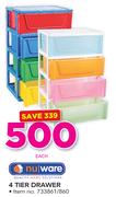 Nuware 4 Tier Drawer-Each
