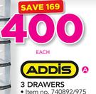 Addis 3 Drawers-Each