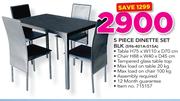 5 Piece Dinette Set BLK S96-401A-015A