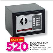 Lockable Box Digital MINI
