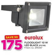 Eurolux Floodlight 10W LED Black FS198