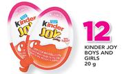 Kinder Joy Boys And Girls-20g