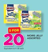 Moirs Jelly Assorted-For 5