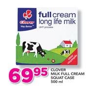 Clover Milk Full Cream Squat Case-500ml