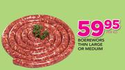 Boerewors Thin Large Or Medium-Per Kg