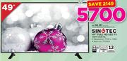 Sinotec 49" FHD LED TV With DVB-T2