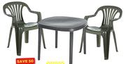 Antracite Ebony 90Cm Table Black