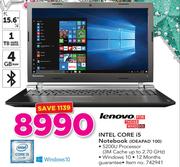 Lenovo Intel Core i5 Notebook Ideapad 100