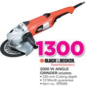 Black&Decker 2000W Angle Grinder KG2000