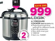 Logik 6Ltr Pressure Cooker RSH-012476-11