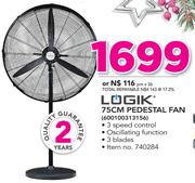 Logik 75Cm Pedestal Fan