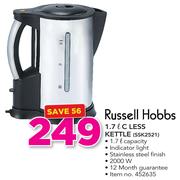 Russell Hobbs 1.7Ltr Cordless Kettle SSK2521
