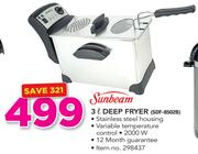 Sunbeam 3Ltr Depp Fryer SDF-8502B