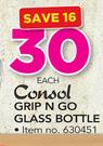 Consol Grip N Go Glass Bottle-Each